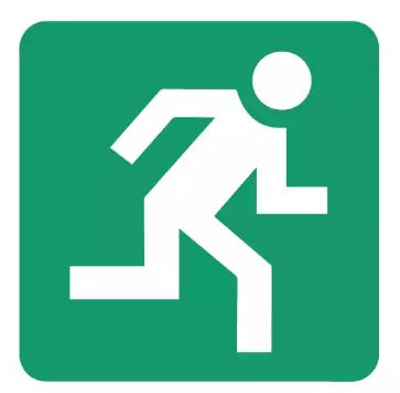 Direction to Escape Route Right | Bringing Images to Life - The Sign Shop